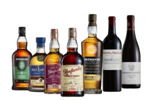 Produktfotografie versch. Whiskysorten